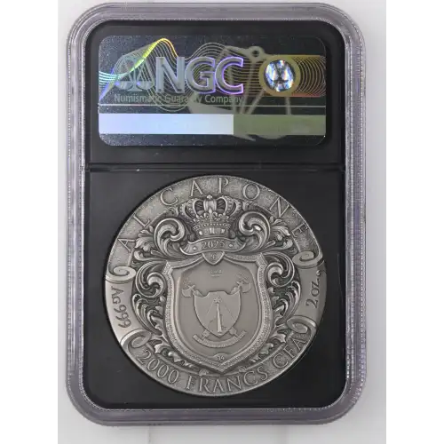 2025 2oz Cameroon S2000F Al Capone - Gilt MS70 ANTIQUED (D-8)
