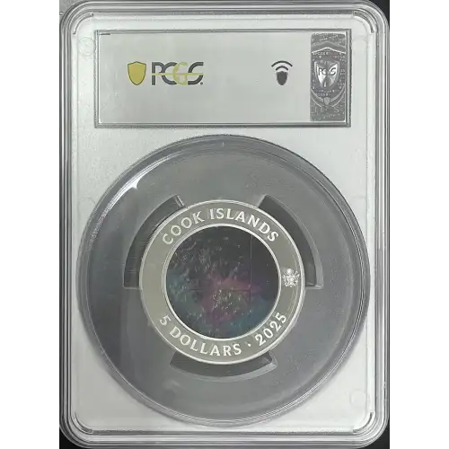 2025 2oz Silver Cook Islands S$5 Seven Pillars of Humanity PCGS MS70 (D-8) (2)