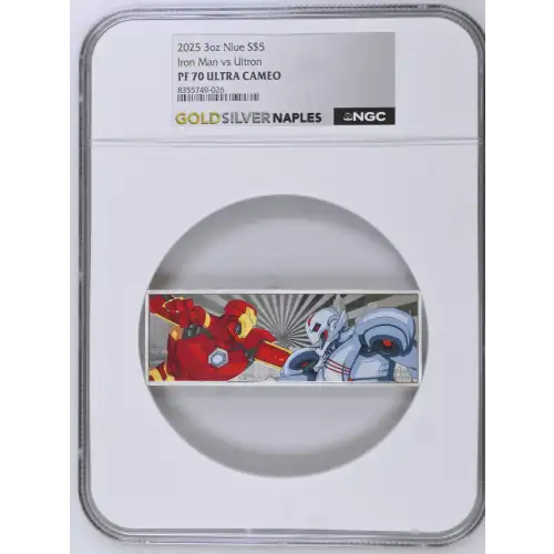 2025 3oz Niue S$5 Iron Man vs Ultron PF70 (D-3)