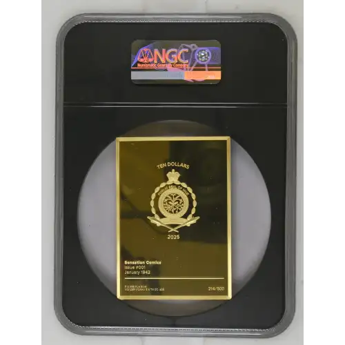2025 - 5oz Sensation Comics #1 Silver Gilt - Niue S$10 - NGC PF70 UC (D-3)