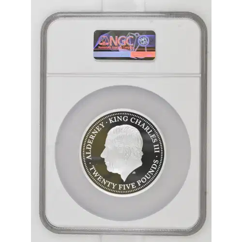 2025 5oz St. George & the Dragon Silver - Alderney 25PNDS - NGC PF-70 (D-7)
