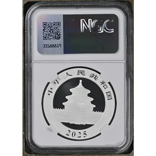 2025(G) China 30g S10Y Panda First Day of Issue MS70 (S18A-B13) (2)