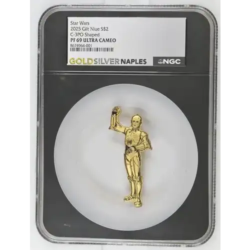 2025 Gilt Niue C-3PO PF 69 ULTRA CAMEO