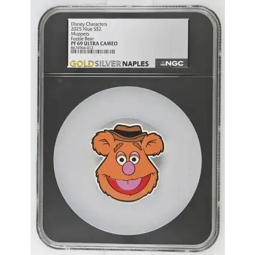 2025 Niue Muppets Fozzie Bear S$2 PF 69 ULTRA CAMEO