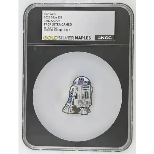 2025 Niue R2D2 Shaped S$2 PF 69 ULTRA CAMEO