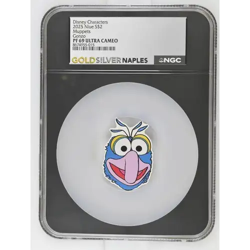 2025 Niue S$2 Disney Muppets Gonzo PF69 (OB-74)