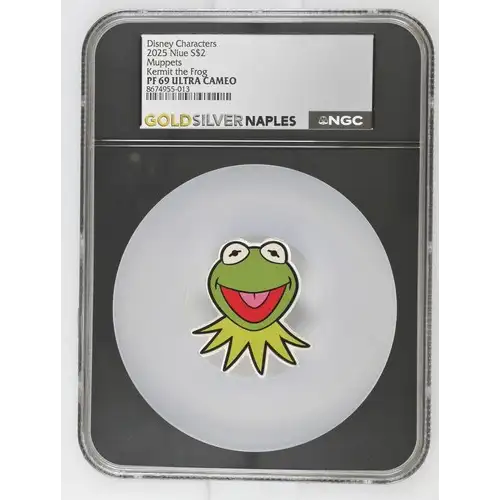 2025 Niue S$2 Disney Muppets Kermit PF69 (OB-31)