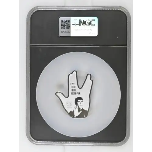 2025 Niue S$2 Star Trek Vulcan Salute PF70 (OB-3) (2)