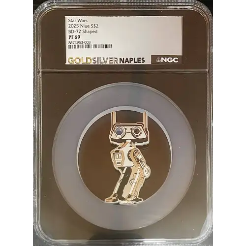 2025 Niue S$2 Star Wars BD-72 Shaped PF70 (OB-20) [DUPLICATE for #562120] (2)