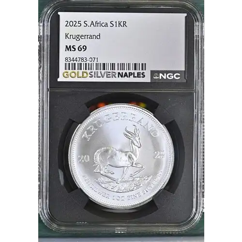 2025 S. Africa S1KR Krugerrand MS 69 (S18A-B6)