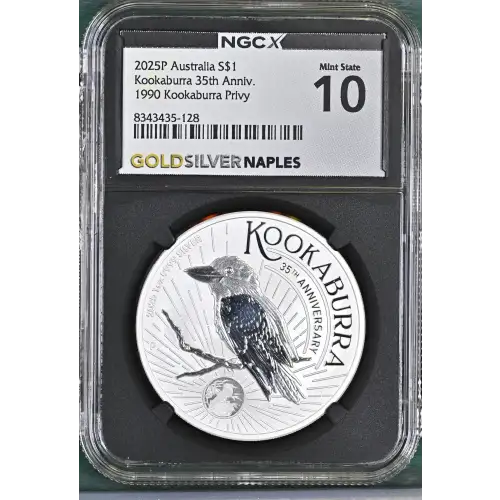 2025P Australia S$1 Kookaburra 35th Anniv. 1990 Kookaburra Privy MS10 (S12B-B18)