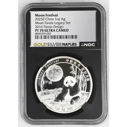 2025Z China 1oz - Moon Festival 2016 Panda Legacy Design - NGC PF70 UC (S12B-B2)