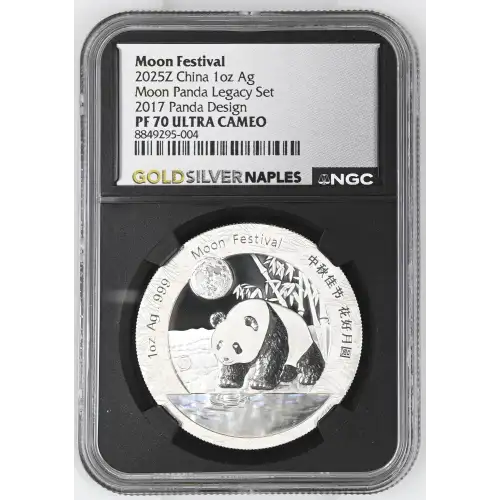 2025Z China 1oz - Moon Festival 2017 Panda Legacy Design - NGC PF70 UC (S12B-B2)