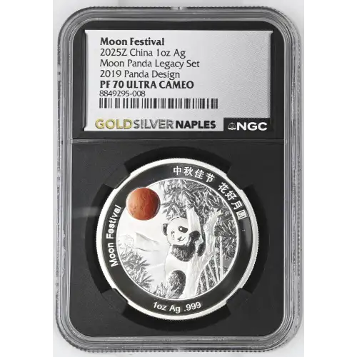 2025Z China 1oz - Moon Festival 2019 Panda Legacy Design - NGC PF70 UC (S12B-B2)