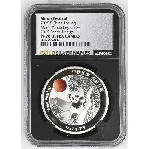 2025Z China 1oz - Moon Festival 2019 Panda Legacy Design - NGC PF70 UC (S12B-B2)