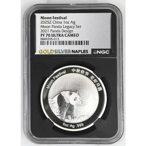 2025Z China 1oz - Moon Festival 2021 Panda Legacy Design - NGC PF70 UC (S12B-B2)