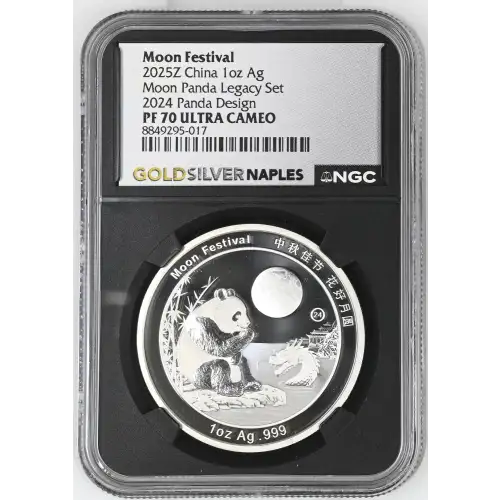 2025Z China 1oz - Moon Festival 2024 Panda Legacy Design - NGC PF70 UC (S12B-B2)