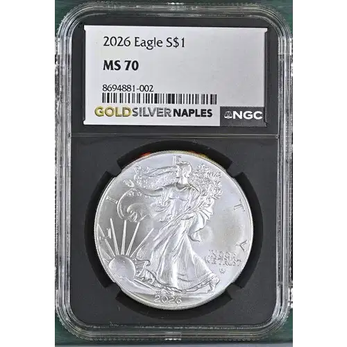 2026 - 1oz Silver Eagle S$1 NGC MS70 (D10-B31) (2)