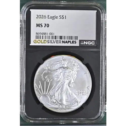 2026 - 1oz Silver Eagle S$1 NGC MS70 (D11-B5) (2)