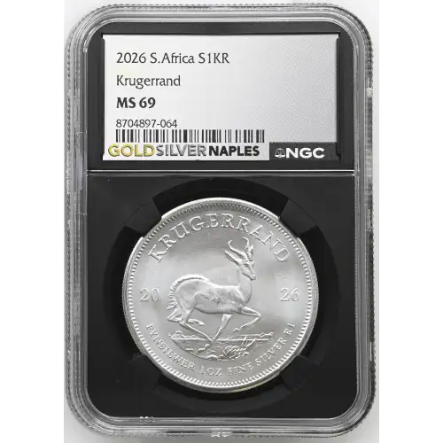 2026 - 1oz Silver Krugerrand - South Africa S1KR - NGC MS69 (D11-B20)