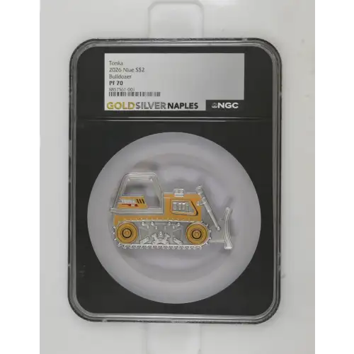 2026 - 1oz Tonka Bulldozer Silver Coin - Niue S$2 - NGC PF70 (D-3) (2)