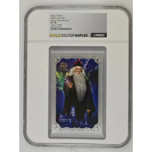2026 Harry Potter - 5g Albus Dumbledore Silver Foil - Niue S$1 - NGC PF70 (D-3)
