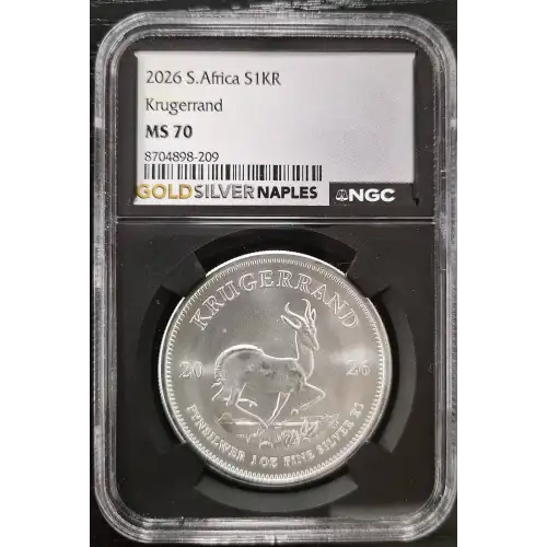2026 S. AFRICA S1KR KRUGERRAND MS 70 (Storage 16A) (2)
