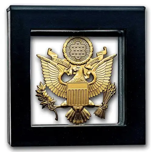 2026 - The Great Seal of the USA - 2oz Silver Coin Gold Plated - Samoa S$5 (D-8)