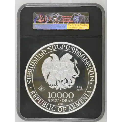 2026LEV Armenia S10KD 1Kilo Noah's Ark MS70 (D-7)