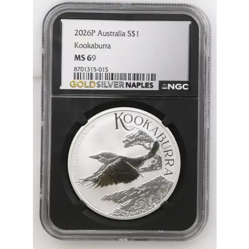 2026P - 1oz Kookaburra Silver Coin - Australia S$1 - NGC MS69 (S18A-B21)