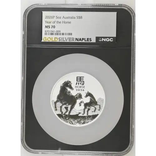 2026P 5oz Australia S$8 Year of the Horse MS70 (D-7) (2)
