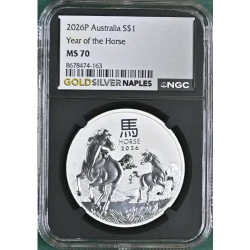 2026P Australia S$1 Year of the Horse MS70 (S20B-B20)