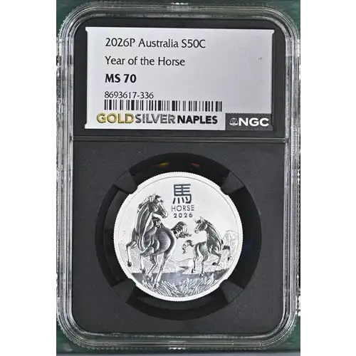 2026P Austrralia S50C Year of the Horse MS70 NGC (S20B-B1)
