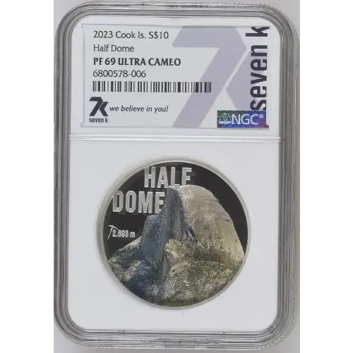 2oz Half Dome Silver Coin - Cook Islands $10 - (2)