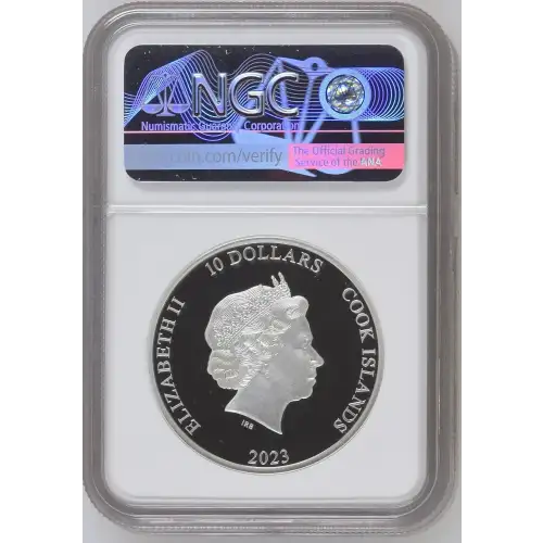 2oz Half Dome Silver Coin - Cook Islands $10 -