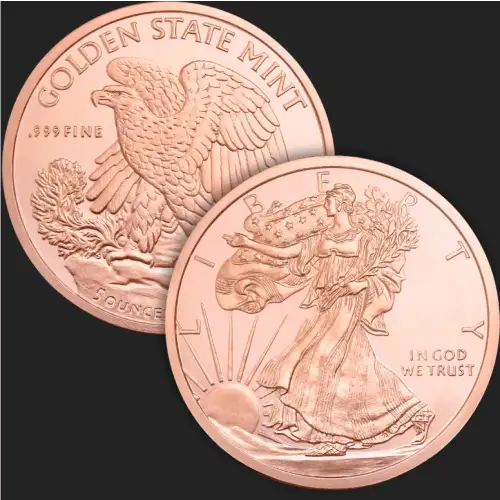 5 oz Copper Walking Liberty GSM