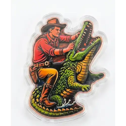 5 oz Florida Gator Wrestler Colorized Copper (2)