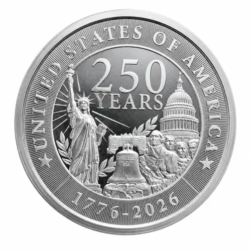 5 oz Silver Round 250TH Anniversary