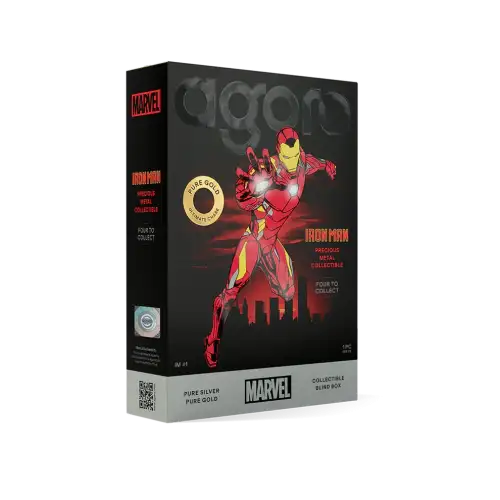 Agoro Iron Man 2026 - 0.5oz Precious Metal Collectible Sealed Blind Box (S13A)
