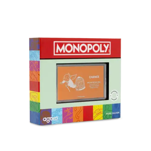 Agoro Monopoly Get Out of Jail Free 2026 1oz S$2 Silver Collectible Coin (S13A)