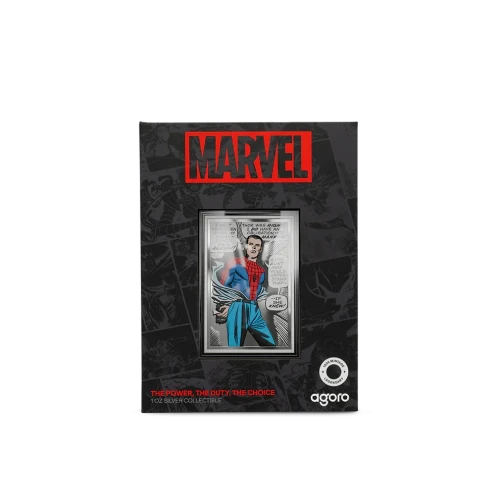 Agoro Spider-Man The Power, The Duty, The Choice 2026 1oz Silver Coin (S13A)