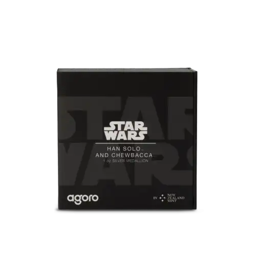 Agoro Star Wars Han Solo and Chewbacca 2025 1oz Silver Medallion (S23A) (4)