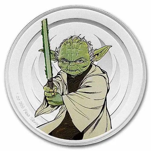 Agoro Star Wars Yoda VS Emperor Palpatine 2025 1oz Silver Medallion (S23A) (3)