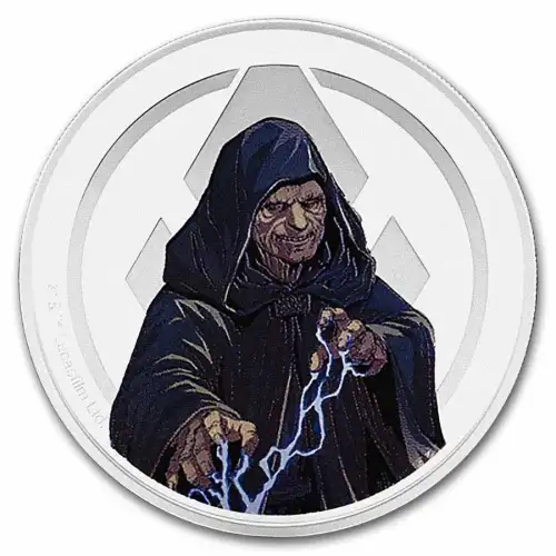 Agoro Star Wars Yoda VS Emperor Palpatine 2025 1oz Silver Medallion (S23A) (4)
