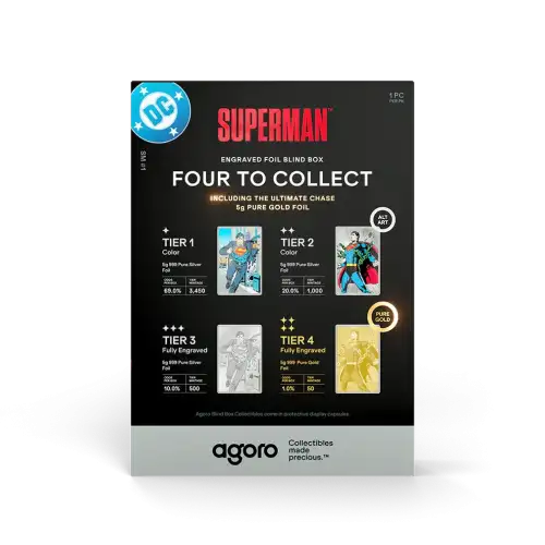 Agoro Superman 2026 5g Precious Metal Collectible Sealed Blind Box (S13A)