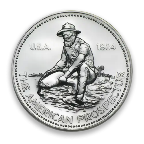 Any Year 1oz Engelhard Silver Prospector Round (2)