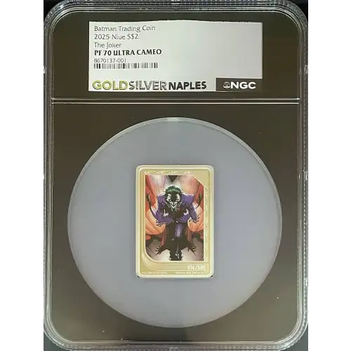 Batman Trading Coin 2025 Niue S$2 The Joker PF70 (OB-51) (2)