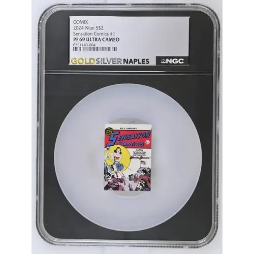 COMIX 2024 1oz Niue S$2 Sensation Comics #1 PF69 (D-2)
