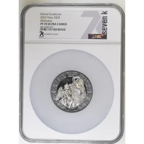Eternal Sculptures 2023 3oz Palau S$20 Disillusion PF70 UC (D-7)