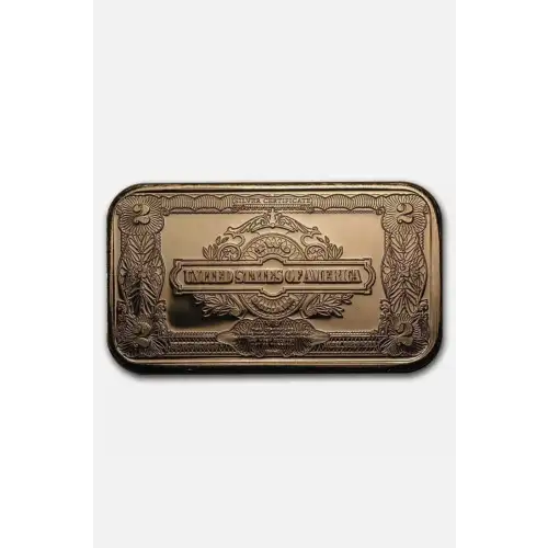 Lot of 100x 1 oz Copper Bar $2 Banknote (4)